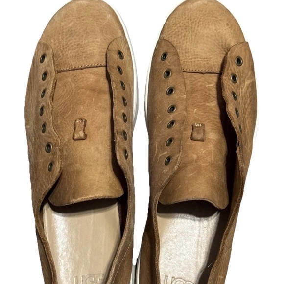 UGG Men\'s Pismo Low Fashion Sneaker, Brown Nubuck Leather, Size 13 NWOT main image 4